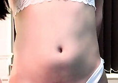 Hot amateur teen girl dancing in her panties