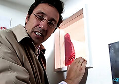 Stunning Blonde Girl Sharing A Dick With Her Friend In The Gym