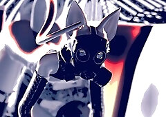 Yiffing Furrys // Cat and Wolf On The Roof // by DonutKnot