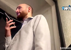 Big booty milf Barbaraerotik gives a sensual rubdown with her curves and treats me to double the fun