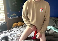 Cute Submissive Slut Takes Bad Dragon Dildo (twink, Trans, Cute, Baddragon, Gape, Stretch, Cumtube)