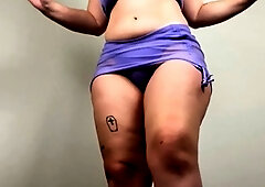 Cute curly brunette solo webcam masturbation