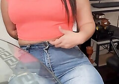 Lustful neighbour with a large butt