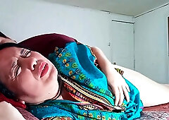 Indian Stepmother Shares Bed With Her Stepson, They End Up Fucking Hard