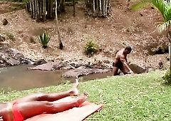 Pumped up dudes passionately embrace and jerk off every others palpitating rods in an intensive three-some. They pound and ride with wild abandon, gro