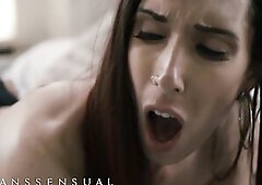 Transsensual – Ts Foxxy Sneaks In The Shower And Begins Washing Melanie Brooks’s BF Dillon Diaz