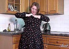 AuntJudys - Busty Mature BBW Rachel gets Naughty in the Kitchen