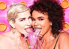 Group interracial fucking movie with Skye Blue and Alina Ali