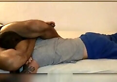 nice scissors wrestling domination