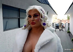 All Dolled Up Double Trouble Part 2: Threesome Orgy with Blonde MILFs Julie Cash, Savannah Bond, and David Lee