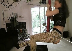 Blonde amateur chick in solo bdsm