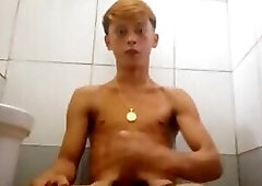 Asia boy cum