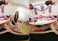 Gigi Rouge hosts a sultry Anti-Valentine's Day party, seducing with a ardent vagina licking and private scissoring session, leading to mutual joy