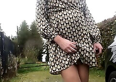 Nice frock outdoors