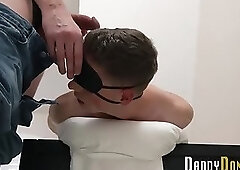 Bound teen stepson plowed