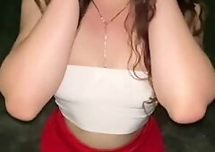 Green eyed doll sucks and fucks in miniskirt