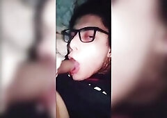 in this movie scene i play and have a fun sucking my own schlong until i get lots of cum on my face.