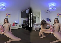 Hot Skinny Tall Girls Josie With Miss Pussycat Striptease Lapdance Then Dildoing To Lesbian Release