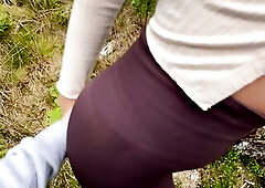 Teens get sexually excited in the woods