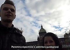 Prague pickup and passionate sex for cash with hot