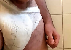 Ass fart, jerk of, hot gay cock