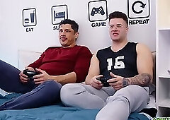 Rocky Vallarta getting his tight ass fucked by neighbor Clark Delgaty