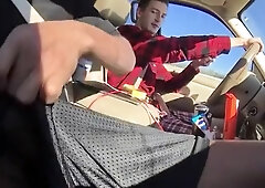 Friend Jerk In Car More Gayboyca