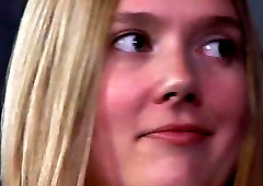 Blonde slave girl in extreme bondage movie BDSM fetish porn