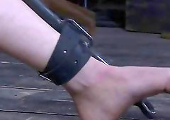 Cute blonde slut is eager for pain and punishment BDSM