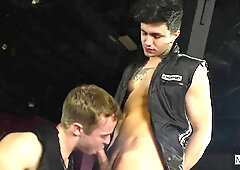 Vest-wearing Biker Gays Sucking Each Others Cocks