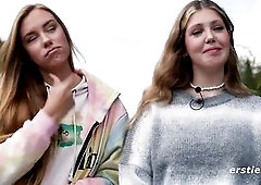 Ersties - Hawt Lesbo Women Use a Blindfold During Sex