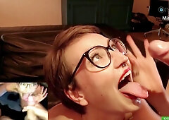 German Amateur Couple Mia & Felix - The Facial Cumshot Compilation