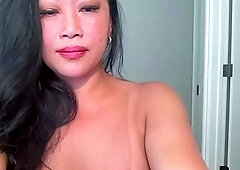 Cute amateur brunette naughty in solo jerking show on camera