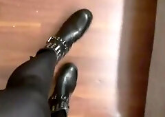 rubbin' in bondage suit tights