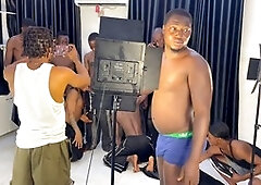 Party, african, boy masturbating