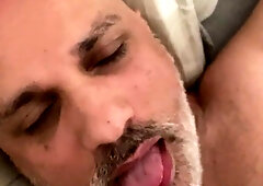 My hubby inhales my paramour and gets fingerblasted