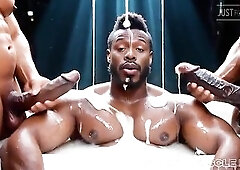Sticky Muscle Chaps Day 98 Preview, Muscle Boys, Large Dongs, Large Cum Loads (AI-Generated)