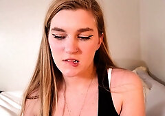 Wet tattooed raven babe Sahron with big boobs masturbates