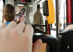 Hot bareback fuck after bus trip