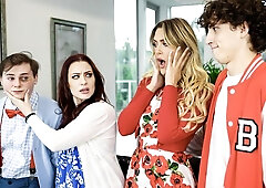 Beautiful missionary pose fuck with Jessica Ryan and Savvy Suxx