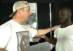 Blonde milf with oiled big boobs takes BBC fucker and cum on tits ending