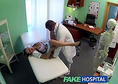 FakeHospital Sexy nurse rims her way to a raise