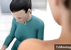 old tranny slut visits physician to measure a size a he