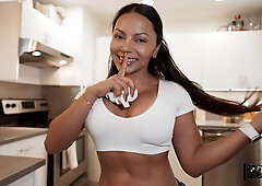 I Spotted A Nympho Latina The Cleaning Crew! - Brandy Salazar