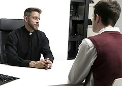 Kai Masters punished by a kinky priest, Johnny Ford