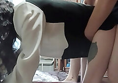 Instead of extra private lessons at home, my milf teacher fucks me with a strap-on