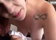 Thick Tattooed Lalin girl Gets Oiled Up and Screwed Hard in Doggy