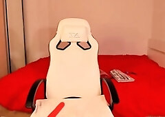 Mistress Danica latex solo masturbation