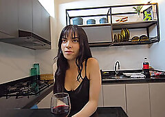 Fuck the rookie Sex in the kitchen at work break