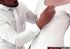 Religious mormon riding dick